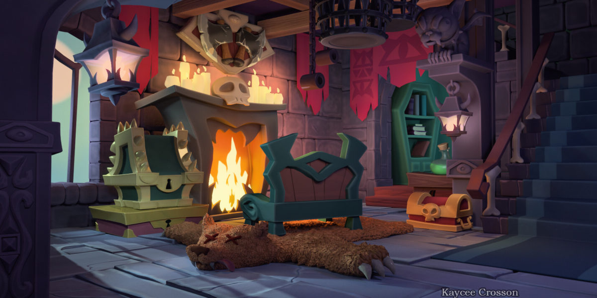 Stylized Demon Room